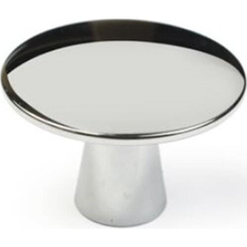 Modern simple fashion furniture knob mirror plane knob silver drawer cabient knob chrome dresser door pull handle