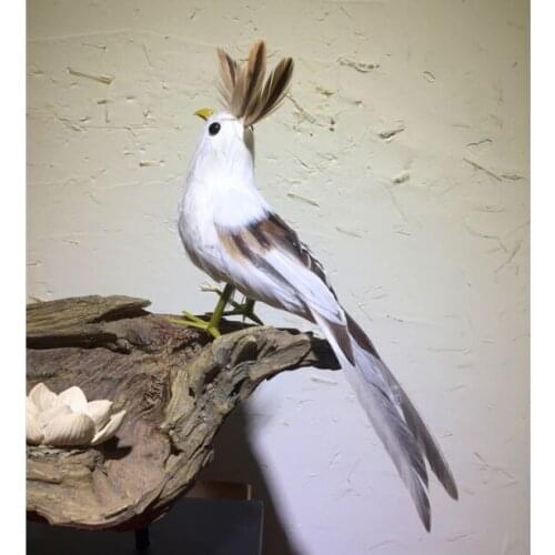 Lifelike toy about 22cm beautiful feathers bird ,Handmade model stage prop,home garden decoration toy gift w0857