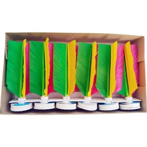 6Pack Feather Kick Shuttlecock Foot Exercise Outdoor Toy Game Kick Game Indoor Outdoor for Kids Adults Teens