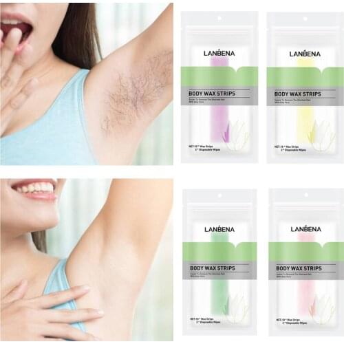 10pcs/lot Hair Removal Wax Strips Roll Underarm Wax Strip Paper Beauty Tool Leg Body Facial Hair Women Men