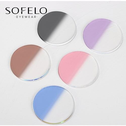 1.56 1.61 1.67 1.74 Photochromic Lens Custom Optical Prescription Glasses Lenses Myopia Hyperopia Clear CR-39 Aspherical Lens