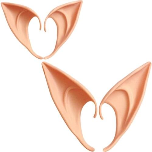 1 Pair Halloween Party Angel Elven Latex Elf Ears Pointed Anime Fairy Cosplay Costumes Festival Vampire Christmas Party Supplies