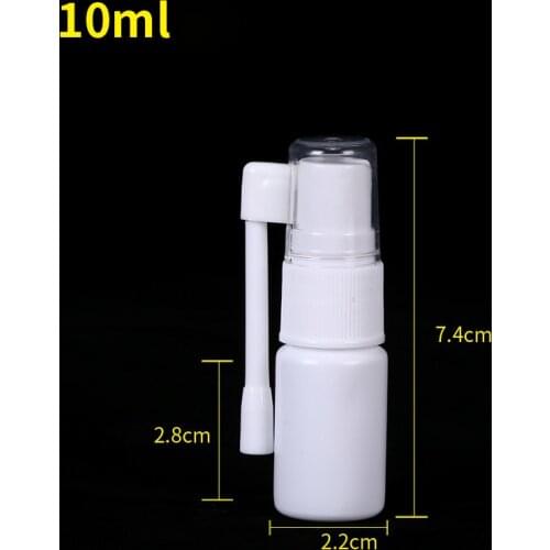 1pcs Empty Plastic 360 Degree Rotation Nasal Pump Spray Bottle Mist Nose Mini Empty Refillable Packaging Bottle 10/15/20/30ml