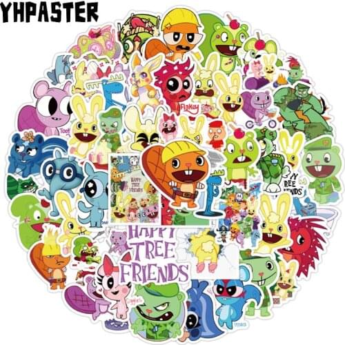 10/30/50pcs Anime Happy Tree Friends Cartoon TV Show Stickers For Luggage Notebook Helmet Decal Computer Refrigerator Trunk Car