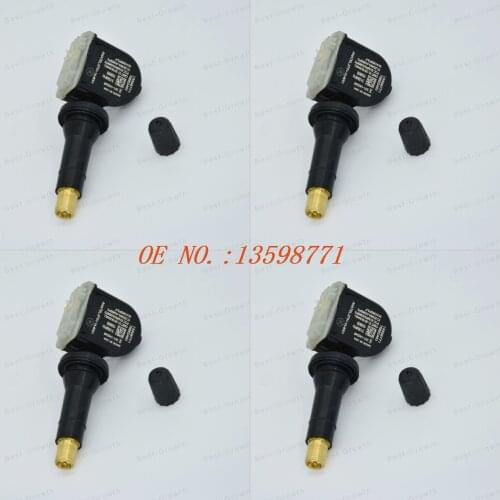 4TPMS Tire Pressure Sensors Monitor For Chevrolet Malibu Hybrid Suburban Tahoe Traverse 13598771 13598772 13589597 23445327 A005
