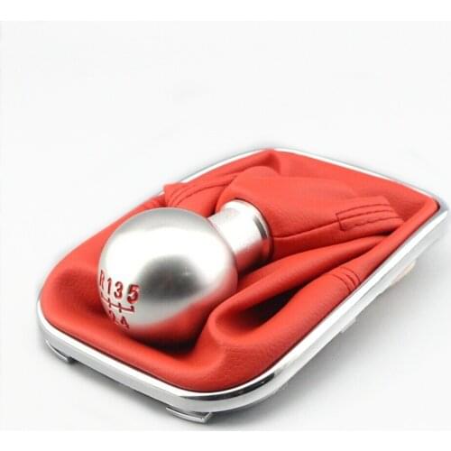 5 Speed Aluminum alloy Gear Shift Knob & Boot for VW MK4 1999-2005 Golf 1999-2004 Bora Jetta