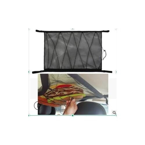 Car Ceiling Storage Net Pocket Interior Roof Bag Cargo Net Universal Car Trunk Storage Pouch Sundries Storage Organizer