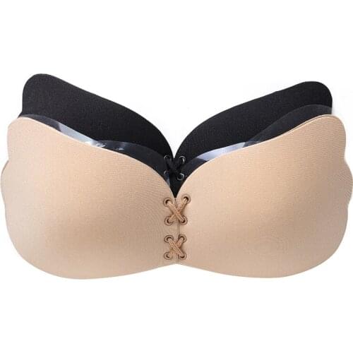 Sexy Women Self Adhesive Strapless Bandage Stick Gel Silicone Push Up Invisible Bra for women 2 styles Seamless soutien gorge