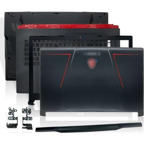 New For MSI GE73VR GE73 MS-17C1 17C5 7RF-006CN 3077C1A213HG017 Laptop Back Cover Front Bezel Palmrest Bottom Case Hinges Cover
