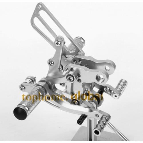 For HONDA CBR400 NC29 1993 - 1999 CNC Silver Rearsets Foot Pegs Rear Set Footpeg 1994 1995 1996 1997 1998 Motorcycle Parts