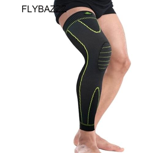 FLYBAZZZ New Style Simple Elastic Sports Safety Series Compression Breathable Leg Protective Anti-skidding Legwarmer Leg Protect
