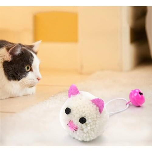 Cat Mice Toy Bite-resistant Interactive Bell Plush Cat Bite Toy Cat Teaser Toy