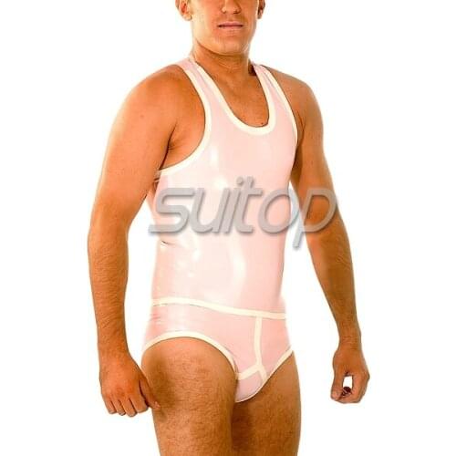 Mens fancy sexy rubber costume 100% hadmade latex sets