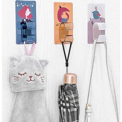 Wall Hook Storage Rack Wall Hangers Bathroom Hooks Punch-free Multifunctional PS Bathroom Washbasin Storage Hook for Towel