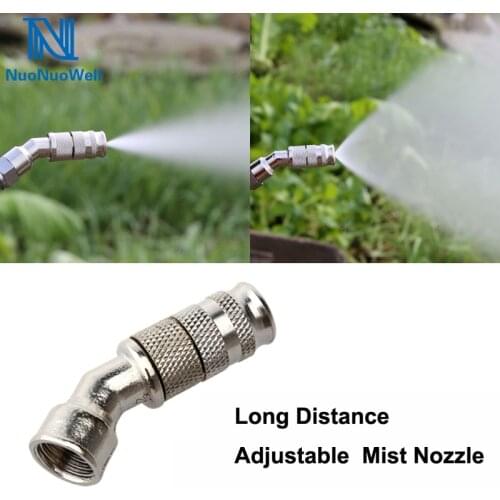 NuoNuoWell 3PCS-Pack Stainless Steel Agricultural High Pressure Mist Nozzle Fruit Tree Long Distance Irrigation Sprinkler