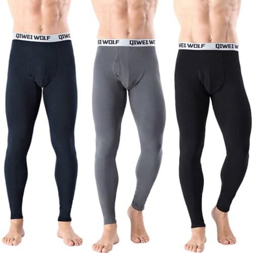 Autumn And Winter Men Thermal Underwear Warm Bottom Long Pants Leggings Cotton Normally Thermal Underwear