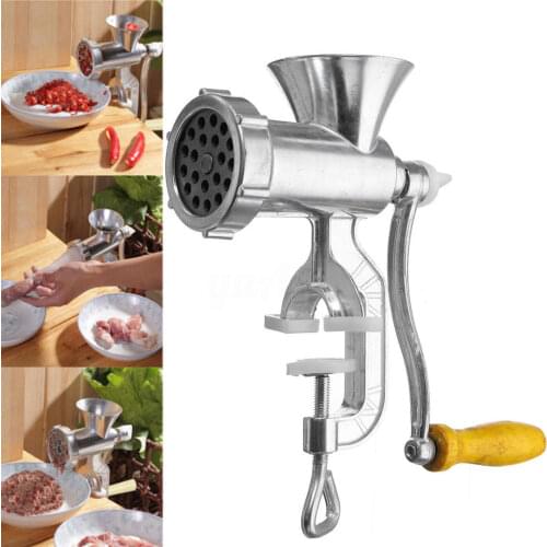 Manual Meat Grinder Hand Operated Beef Noodle Pasta Mincer Sausages Maker Gadgets Aluminum Grinding Machine Kitchen Tools