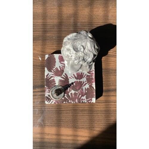 Silver Cupid conical incense burners