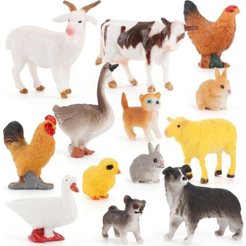 Animal Model Cute Lovely PVC Lovely Farm Animal Toy for Farm