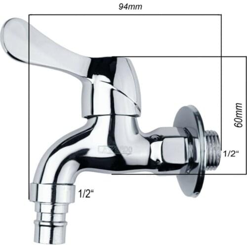 Faucet Cold Water Tap Bathroom And Kitchen Fittings 1/2 Hose Connection One-hand Head Filter Nozzle Water Saving Shower Spray