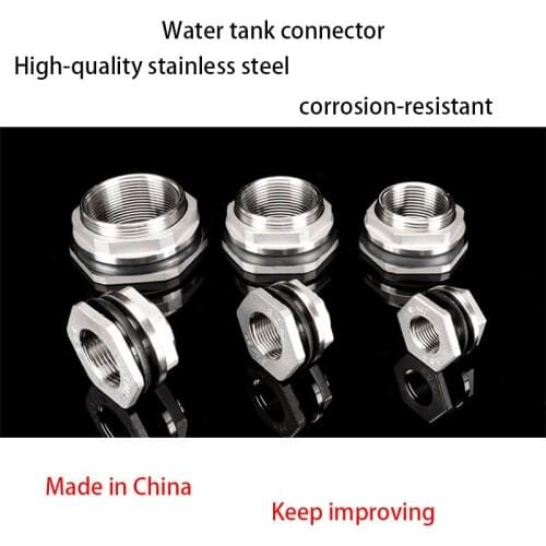 Water tank connector 304 SUS 1/2 - 2inch water tower connector fish tank pool interface bucket fish tank drainage interface