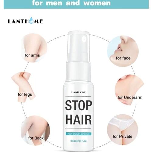 20ML Unisex Permanent Hair Growth Inhibitor Spray Painless Body Hair Removal Spray Stop Hair Growth Spray TSLM2