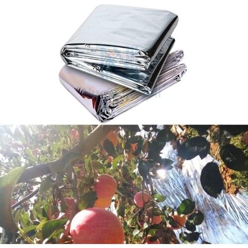 1mx50m Greenhouse Reflective Film Two Farming Fruit Trees Orchard Garden Promote Fill Light Vineyard Peach Trees Greenhouse Film