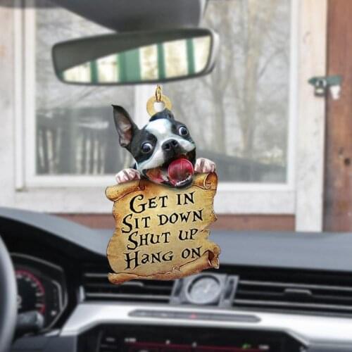 4 Style Widget Decor Hanging Pendant Cute Exquisite Acrylic Excellent Workmanship Dog Shape Pendants Decor for Car/Gifts