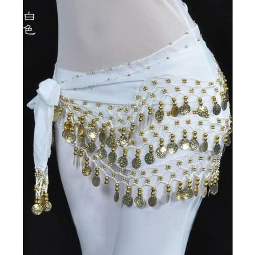 150cm indian women hip waist Belly dance waist gold coin CHAIN belt