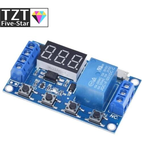 1 Channel 5V Relay Module Time Delay Relay Module Trigger OFF / ON Switch Timing Cycle 999 minutes for Arduino Relay Board Rele