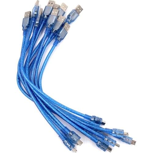 10PCS/LOT 1.64FT Mini USB Cable 30cm for Arduino nano 3.0