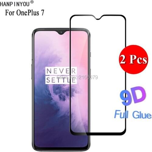 2 Pcs/Lot For OnePlus One Plus 7 6.41" 5D 6D 9D Full Cover Glue Front Screen Protector Tempered Glass Protective Film Guard