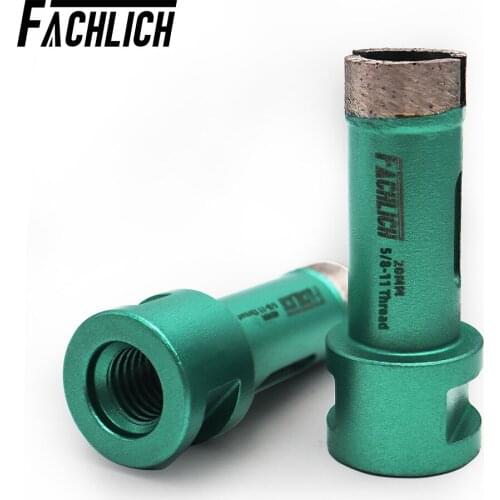 FACHLICH 2pcs/pk Dia 20mm Welded Diamond Hole Saw Cutter for Hard Stone Granite Drilling Core Bits Wet marble