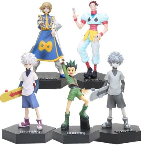 20cm Anime Hunter X Hunter Gon Freecss Killua Zoldyck Kurapika Hisoka figure Hunter X Hunter Killua PVC Figure model toys