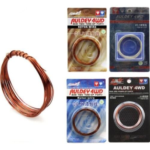 3 Bags 1/32 Scale Mini 4WD Car Model Motor Enameled Wire Diameter 0.4 0.46 0.51 0.55 0.57 0.62 Silver Plated Wiring