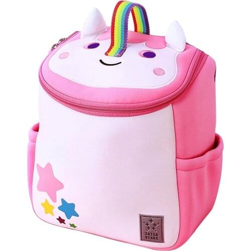 3D Cartoon Pink Unicorn School Bags for Girls Cute Animal Schoolbag Fashion Kids Backpacks Children Gift Mochila Infantil