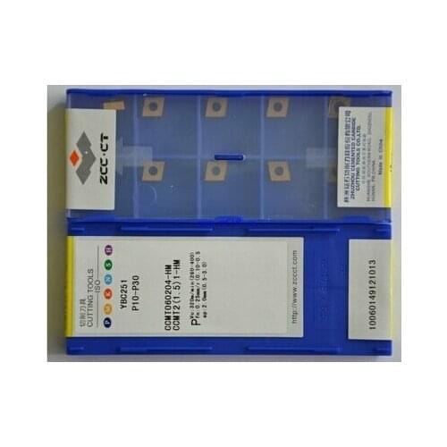 Free shopping 10 pcs CCMT060204 HM YBC251 milling cutter insert carbide cemented carbide turning tools