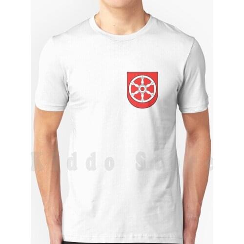 Erfurt Coat Of Arms T Shirt Men Cotton Cotton S-6xl Wappen Pocket Shield City Town Symbol Germany Motto Heraldry Heraldic