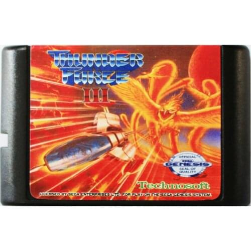 Thunder Force 3 16 bit MD Game Card For Sega Mega Drive For SEGA Genesis