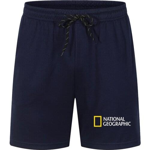 2021 Summer Hot Selling New National Geographic Logo Breathable Leisure Sports Mens Shorts Beach Comfortable Shorts