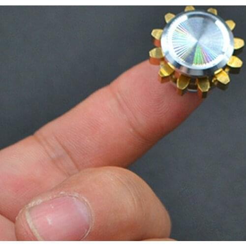 Mini Metal Gear Gyroscope Fidget Spinner Stress Relief Adult Gift Sliver Black Gyroscope for Children Stress Hand Toys Gift