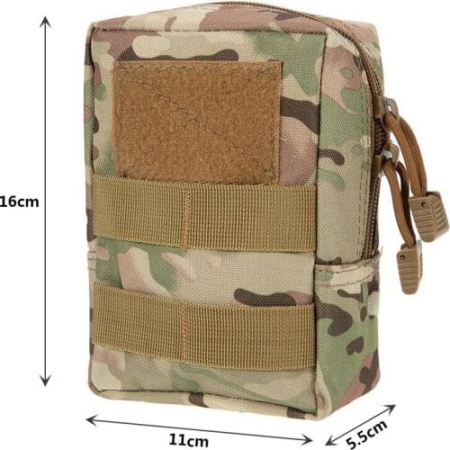 New Military Tactical 600D Outdoor Waist Bag Multifunctional EDC Molle Pouch Tool Zipper Waist Pack Accessory Durable Belt