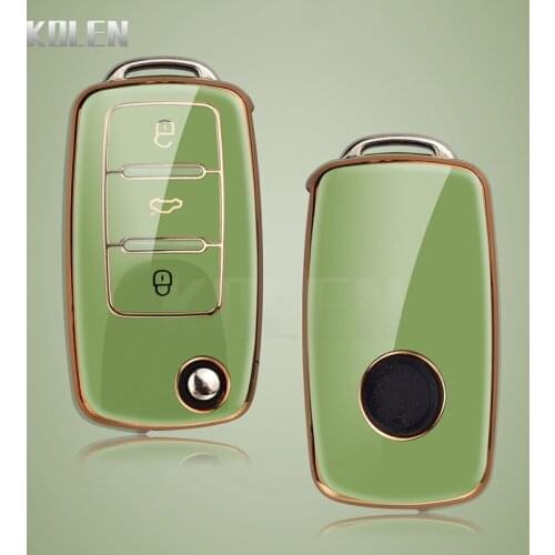 New TPU Car Key Case Cover For VW Volkseagen Golf Polo Passat B5 B6 B7 Jetta Lavida Tiguan For Skoda Octavia For Seat Leon Altea