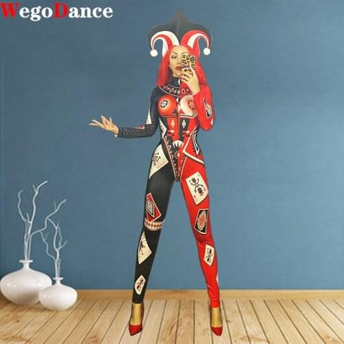 New Fashion Hip Hop Dance Costume Performance Wear European Leopard Harem Jazz Jumpsuit Camouflage One Piece Pants