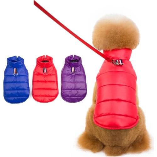 Pet dog clothes cotton coat autumn winter new dog warm jack three color for samll medium dogs clothing poodle boxer bichon pug