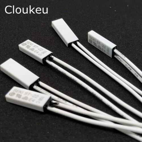 5Pcs ST-22 Temperature Switch Thermal control Normally closed 105/110/115/120/125/130/135/140/145/150 Centigrade