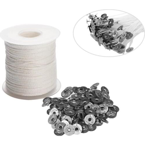 Candle Making Supplies 61m Cotton Braid Candle Wick Core Tab DIY Candle Accessories