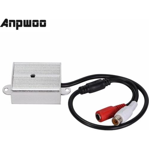 Adjustable Mini Microphone Pickup Sound Monitor Audio Monitoring Pick Up Device Metal For Security DVR CCTV Accessories