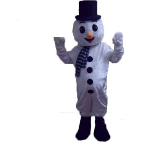 Christmas Snowman Mascot Costume Cartoon Character Cosplay Adult Unisex Dress us Event Unisex Cartoon Apparel Cosplay Halloween