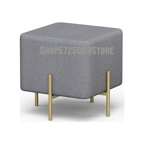 Nordic Small Creative Stool Sofa Stool Cloth Fitting Room Shoes Stool Pedal Living Room Bench Rectangular Bed Tail Stool